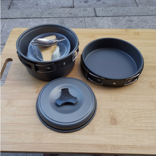 1-2 Person Camping Cookware Set Outdoor Cooking Kit