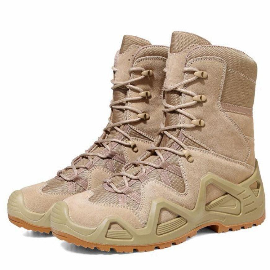 Mid Top Military Combat Hiking Boots Outdoor Training Shoes