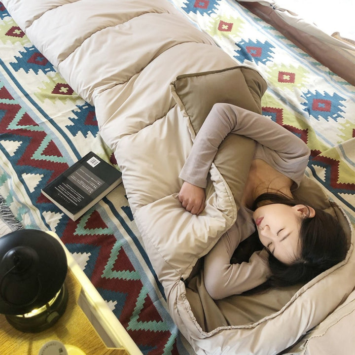 Outdoor Waterproof Cotton Sleeping Bag Four Seasons Thickened Splicing