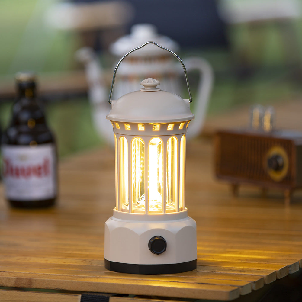 Outdoor Camping COB Lantern Portable Retro Tent Light
