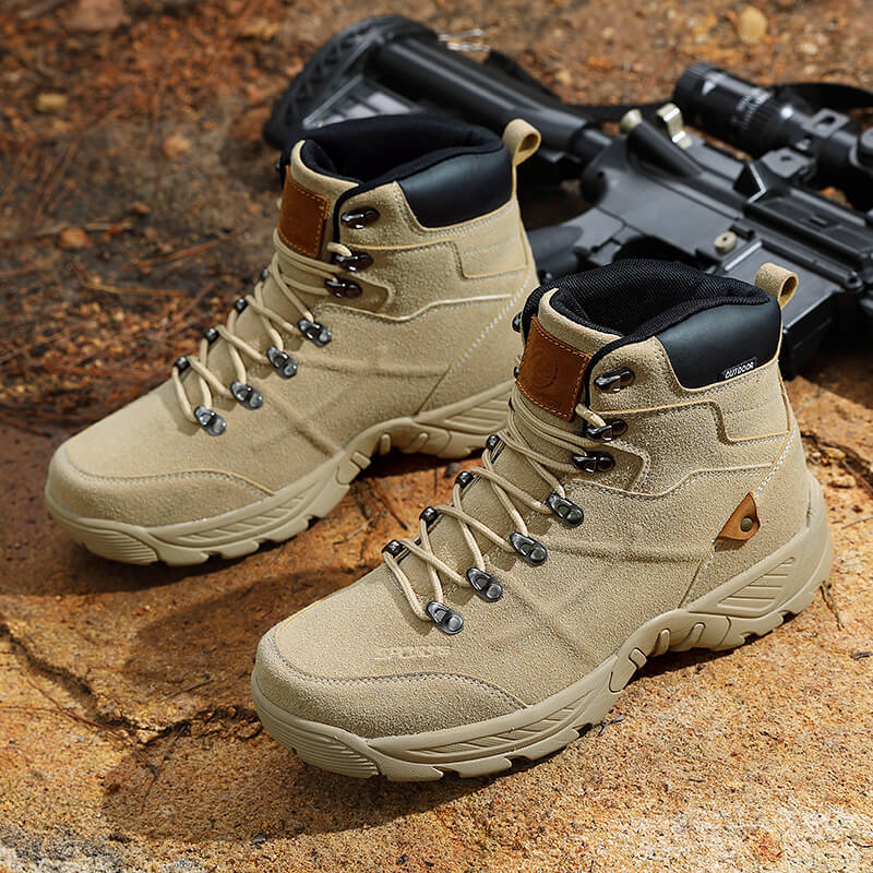 Men High Top Autumn Winter Hiking Boots Plus Size
