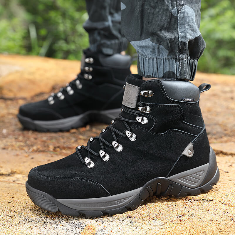Men High Top Autumn Winter Hiking Boots Plus Size