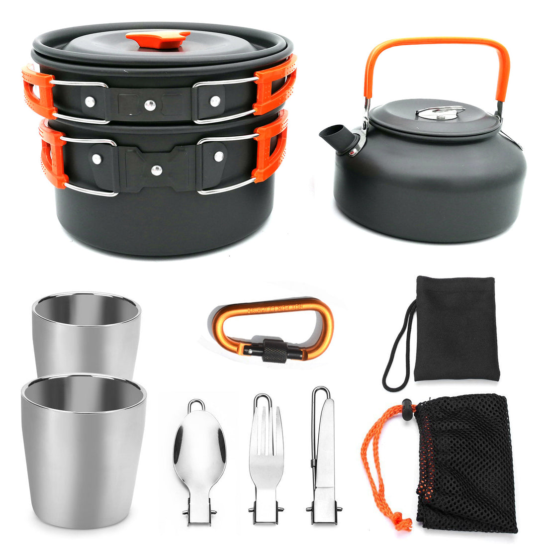 Outdoor Camping Cookware Set Hiking Picnic Cutlery Utensils