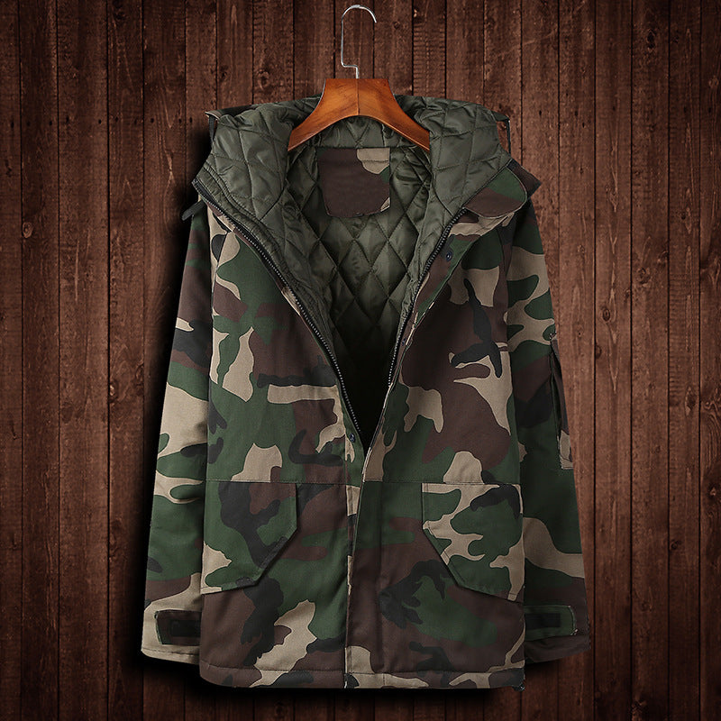 Men Winter Camouflage Cotton Jacket
