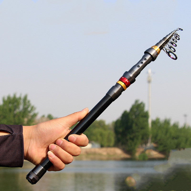 Mini Carbon Fishing Rod Short Section Sea Fishing Rod