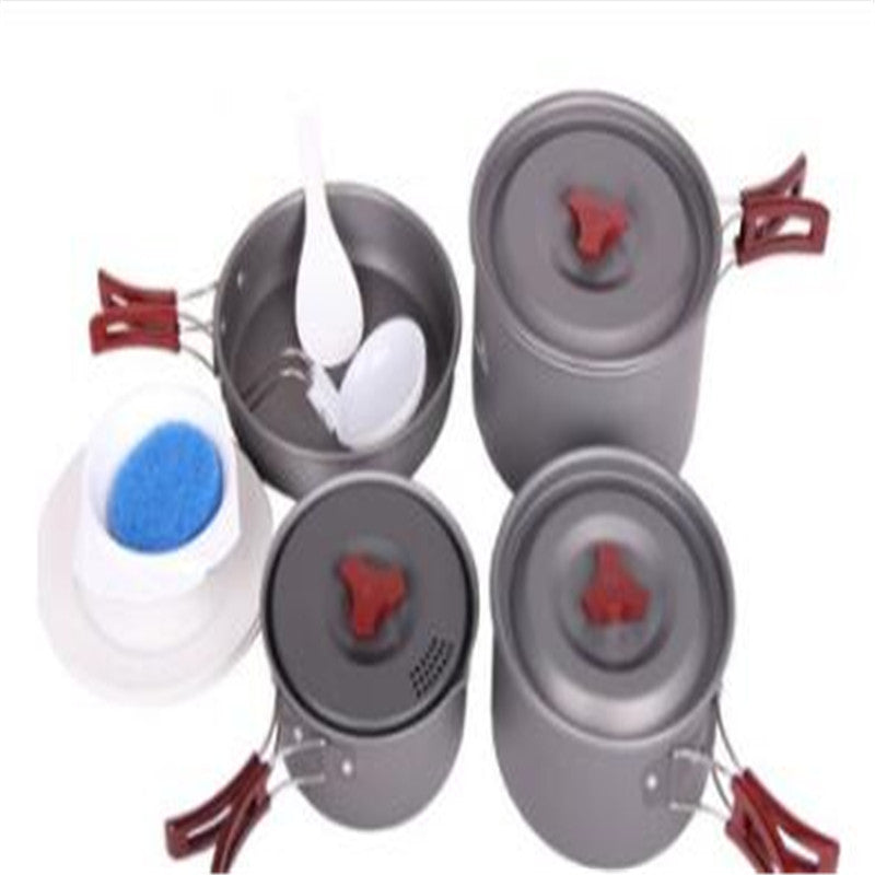 Camping Cookware Set Picnic Pot Set Outdoor Cooking Gear