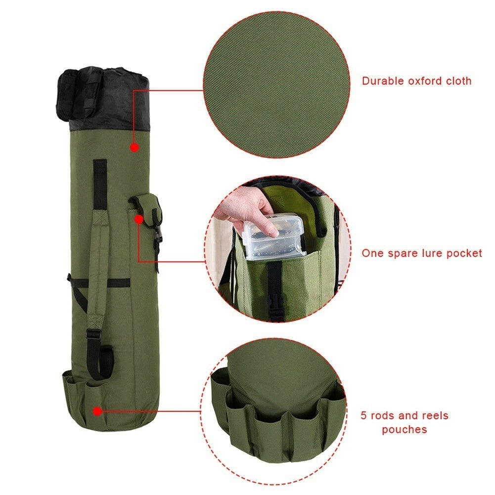 Fishing Rod Storage Bag Portable Reel Organizer Case