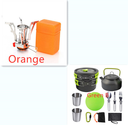 Outdoor Camping Cookware Set Hiking Picnic Cutlery Utensils