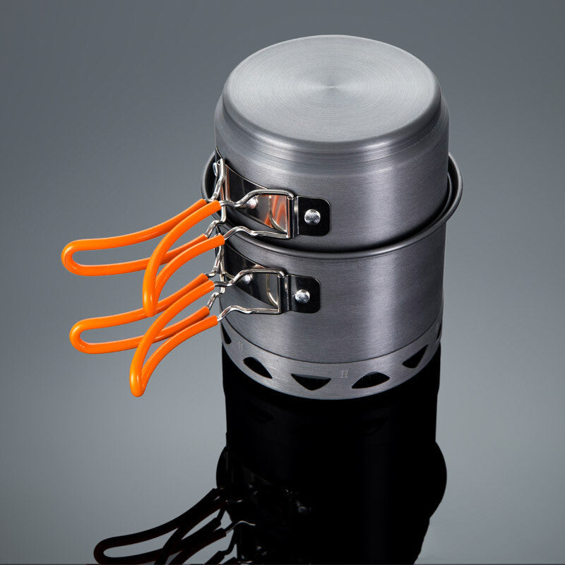 Outdoor Heat Collecting Single Pot Camping Cookware