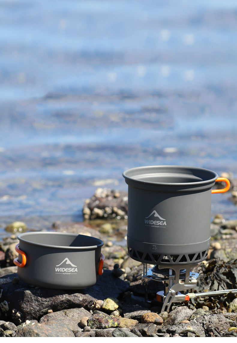 Widesea Camping Cookware Set Outdoor Travel Pot Utensils