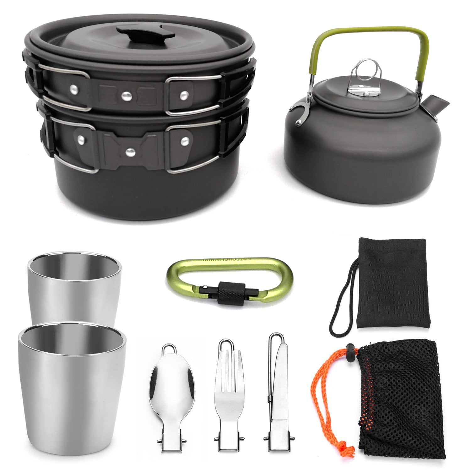 Outdoor Camping Cookware Set Hiking Picnic Cutlery Utensils