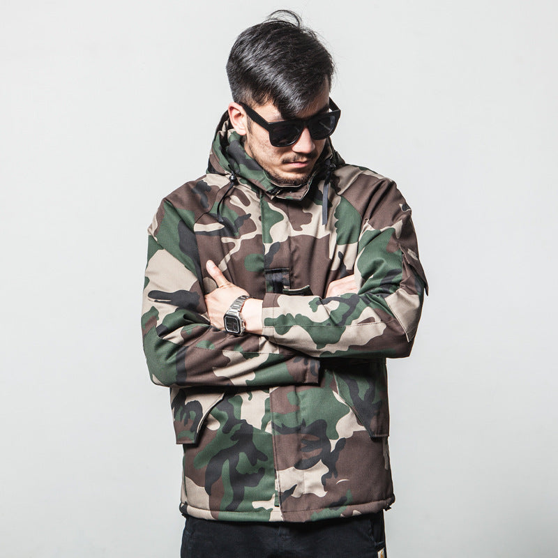 Men Winter Camouflage Cotton Jacket