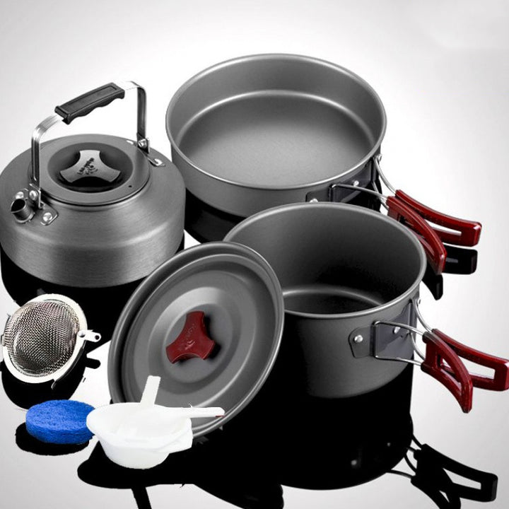 Camping Cookware Set Picnic Pot Set Outdoor Cooking Gear