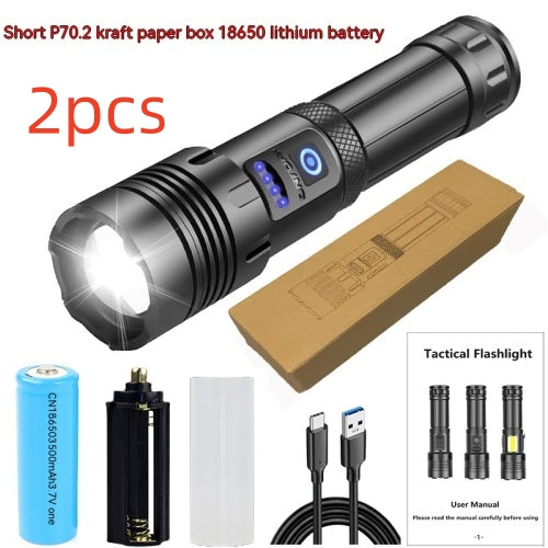 Rechargeable High Brightness Camping Emergency Flashlight
