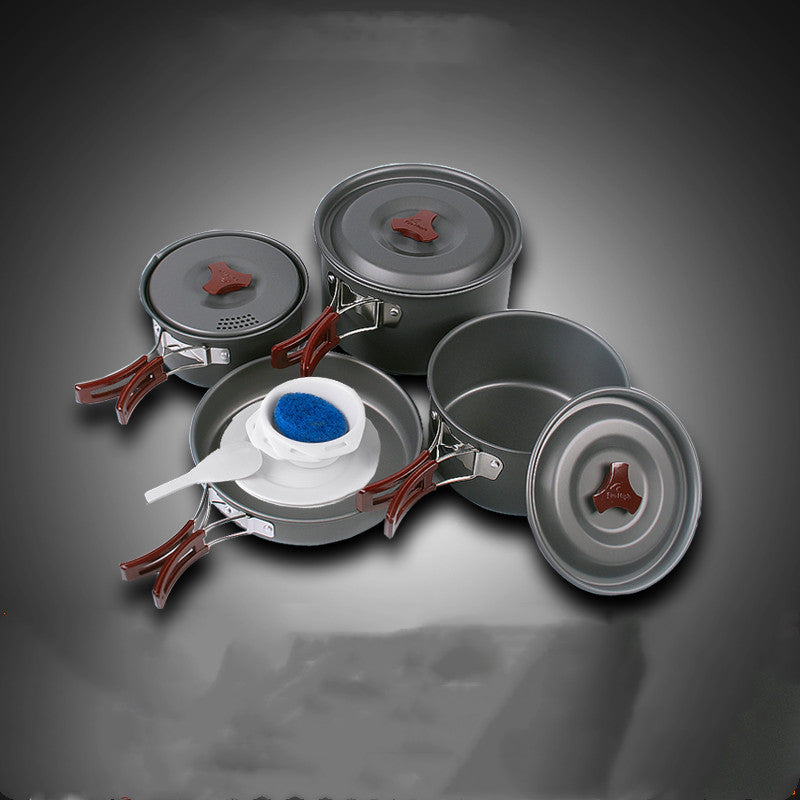 Camping Cookware Set Picnic Pot Set Outdoor Cooking Gear