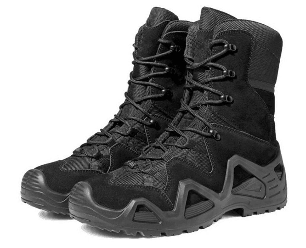 Mid Top Military Combat Hiking Boots Outdoor Training Shoes