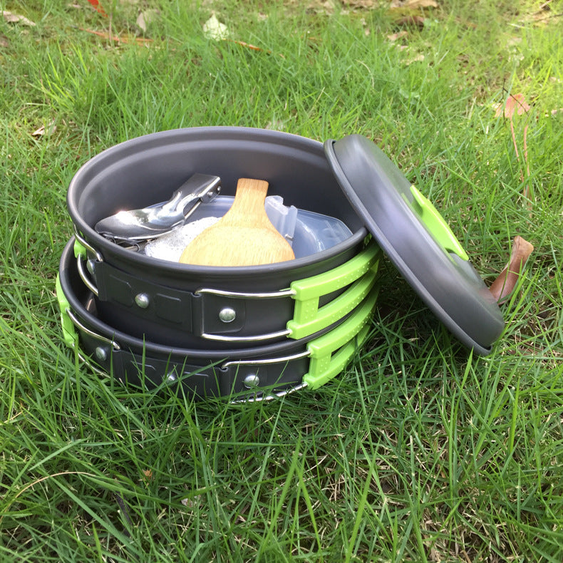 1-2 Person Camping Cookware Set Outdoor Cooking Kit