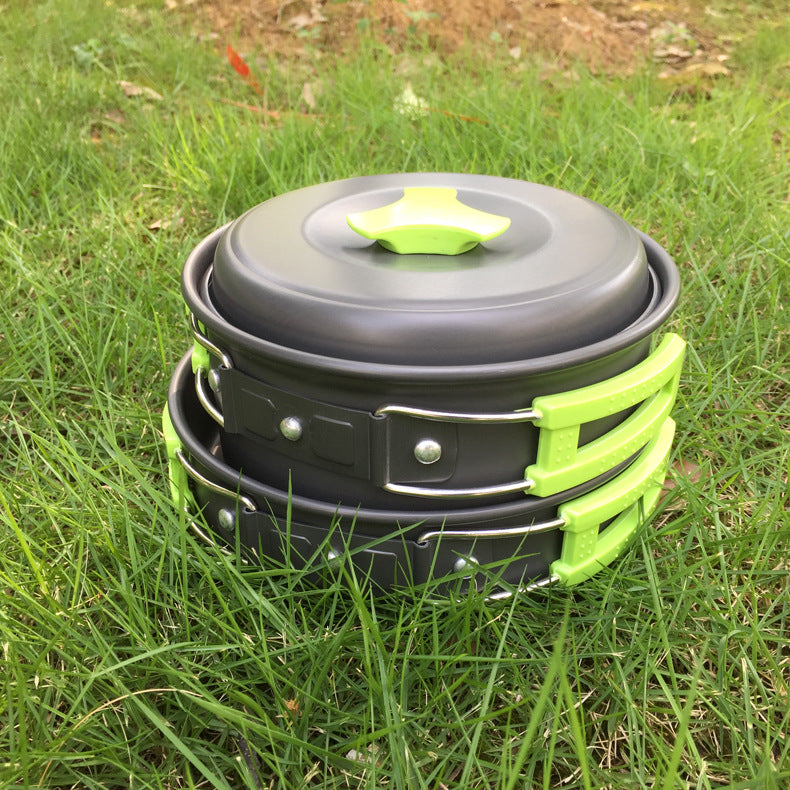 1-2 Person Camping Cookware Set Outdoor Cooking Kit
