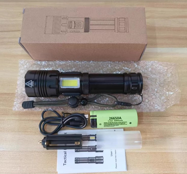 Rechargeable High Brightness Camping Emergency Flashlight