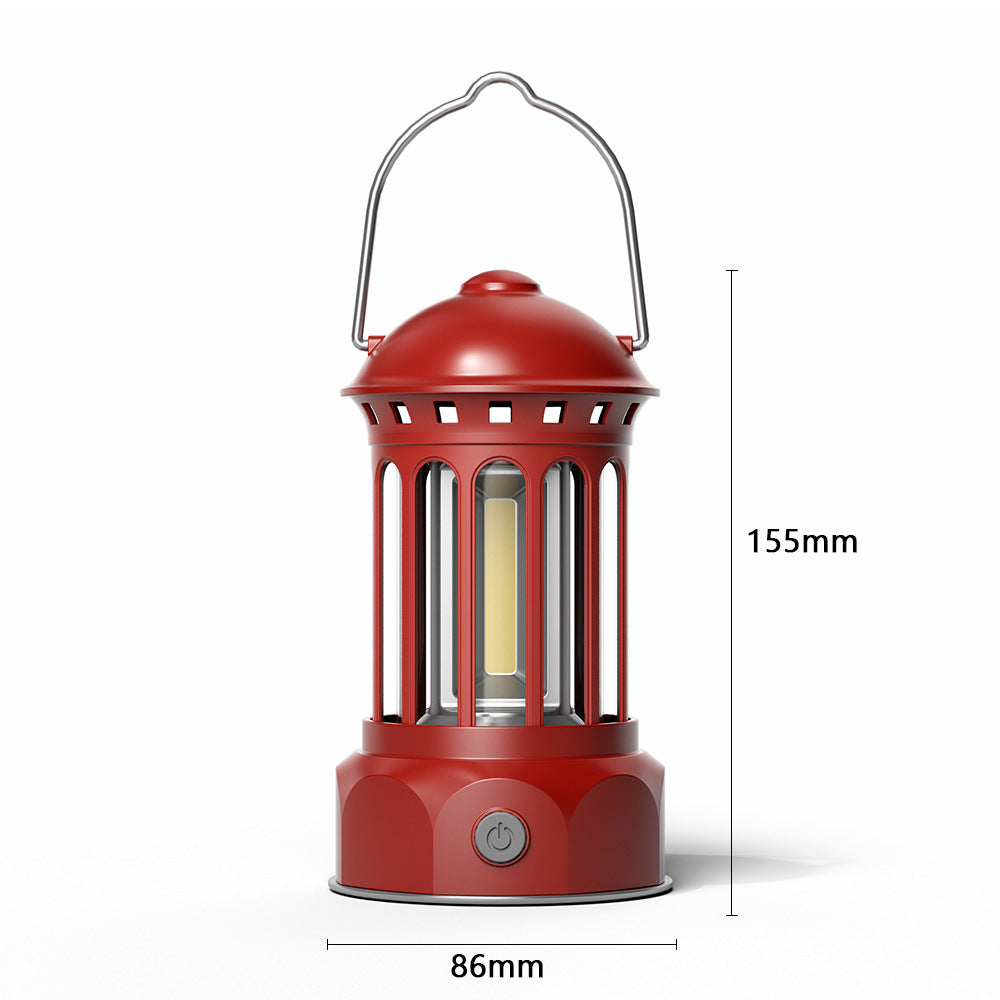 Outdoor Camping COB Lantern Portable Retro Tent Light