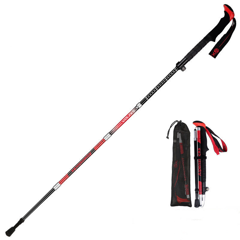 Adjustable Ultralight Carbon Fiber Trekking Poles Hiking Outdoor