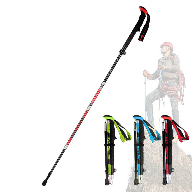 Adjustable Ultralight Carbon Fiber Trekking Poles Hiking Outdoor