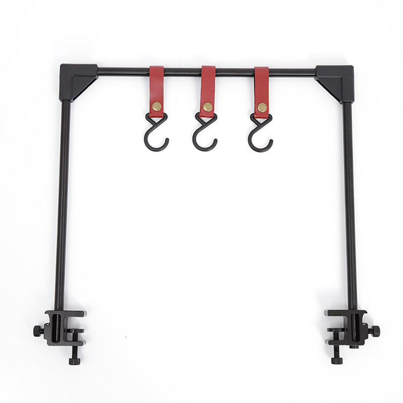 Adjustable Camping Cookware Rack Desk Clamp Hook Storage