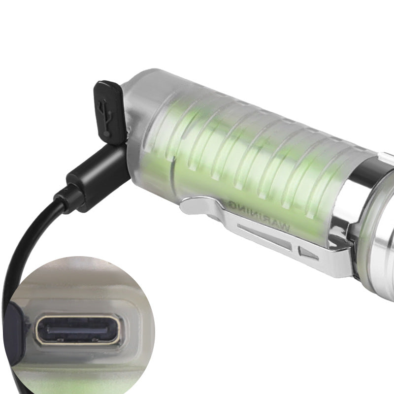 Rechargeable LED Laser UV Flashlight Waterproof Camping Torch