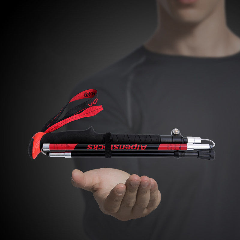 Adjustable Ultralight Carbon Fiber Trekking Poles Hiking Outdoor