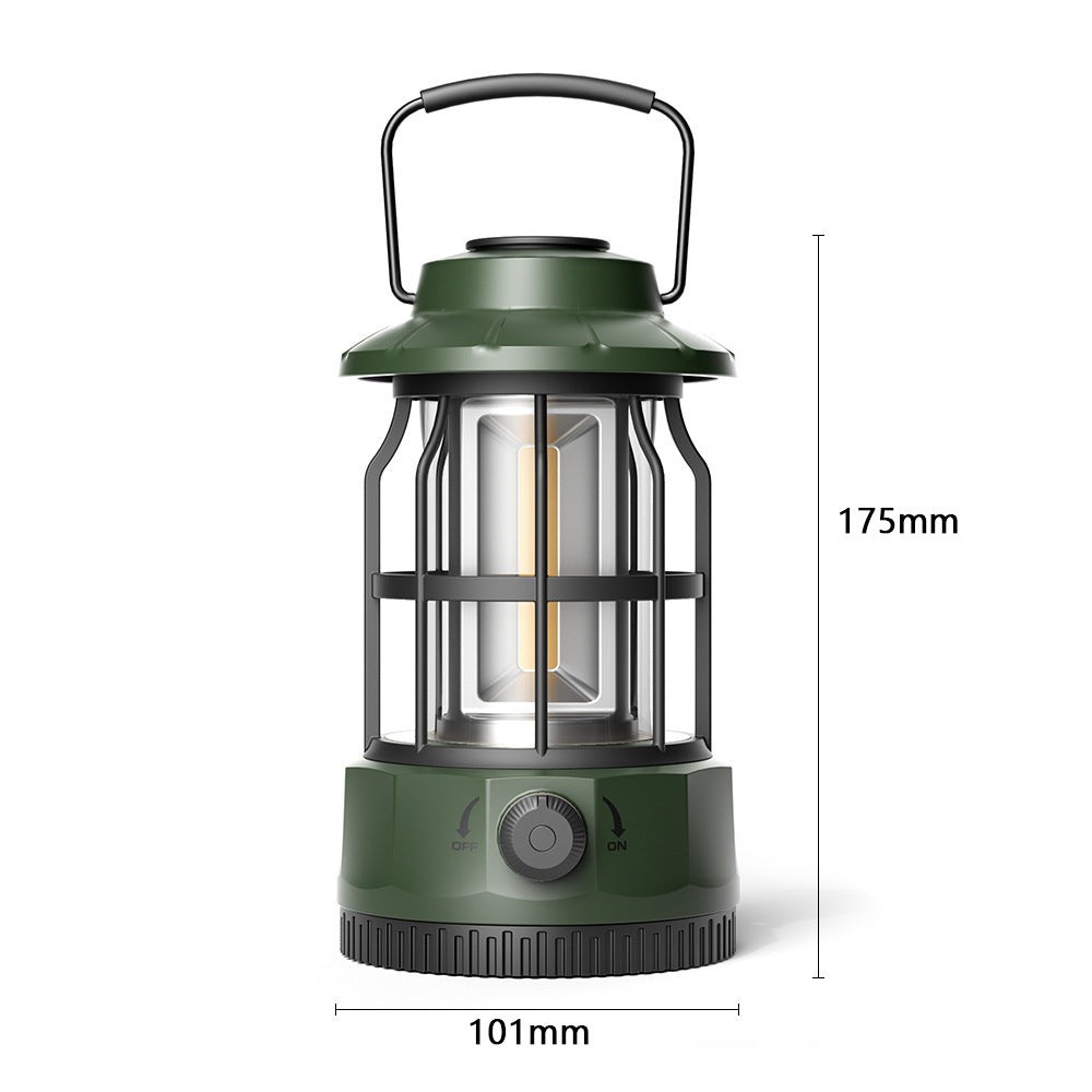 Outdoor Camping COB Lantern Portable Retro Tent Light