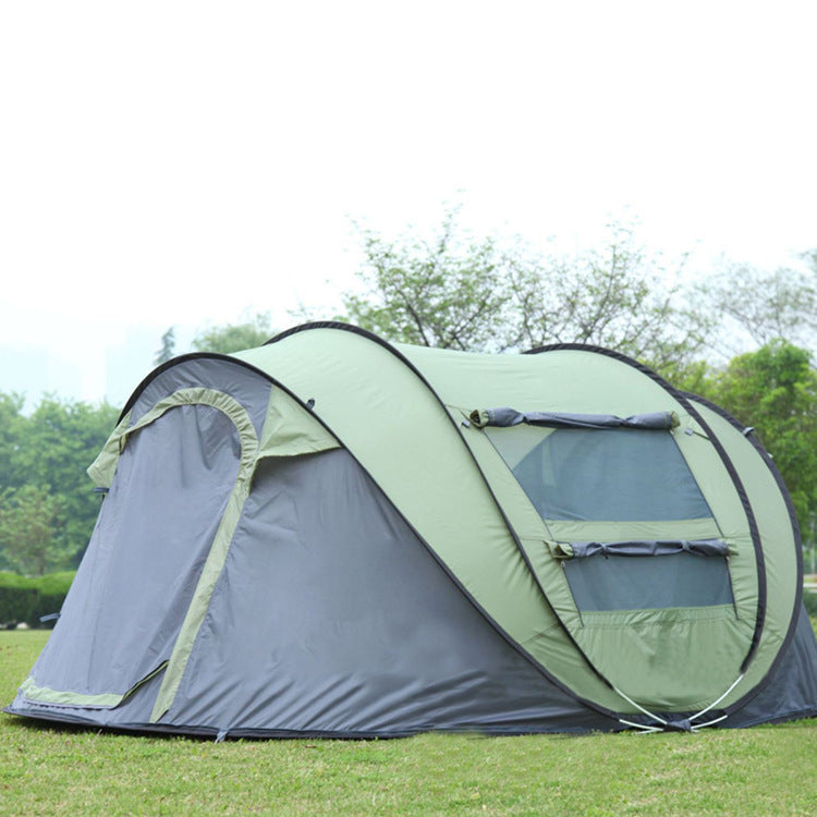 Automatic Rainproof Camping Tent 3-4 Person Thickened Outdoor Shelter