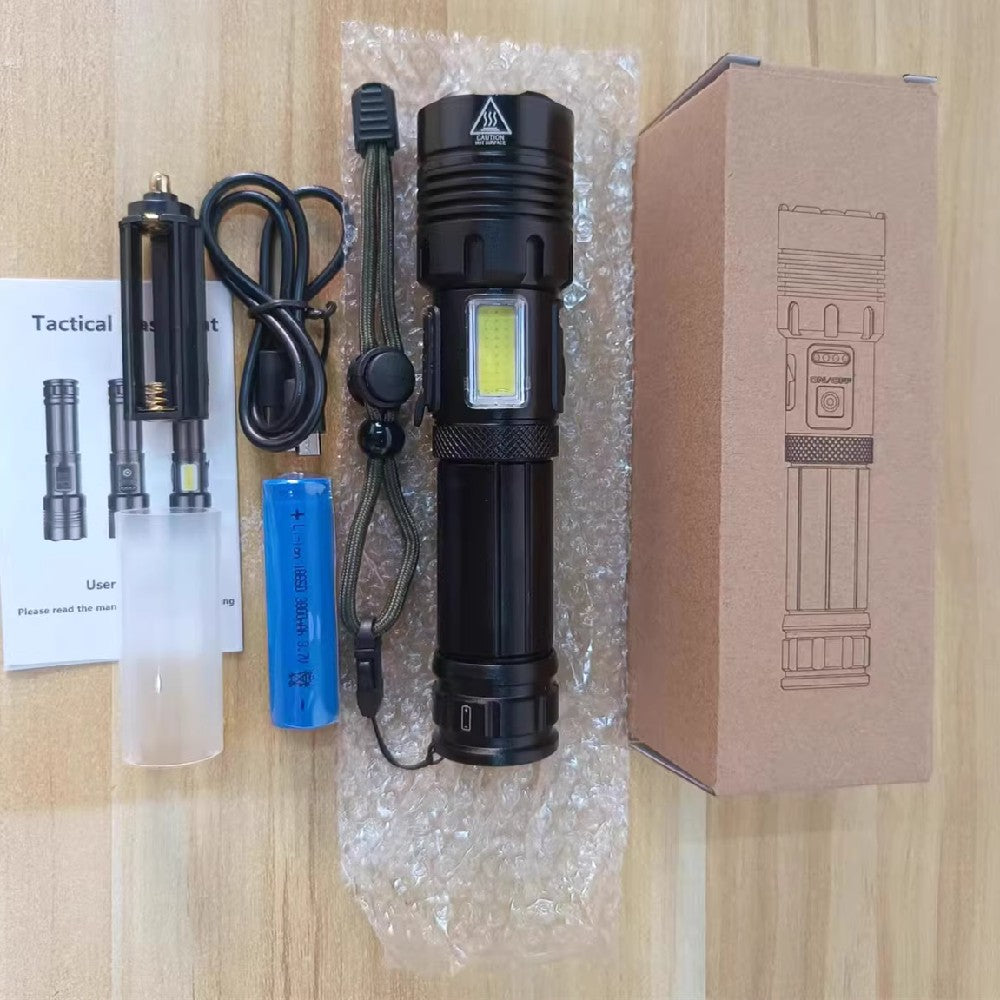 Rechargeable High Brightness Camping Emergency Flashlight