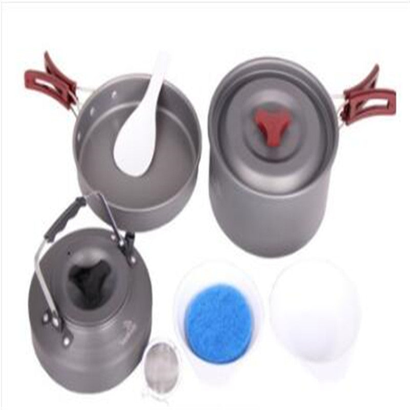 Camping Cookware Set Picnic Pot Set Outdoor Cooking Gear