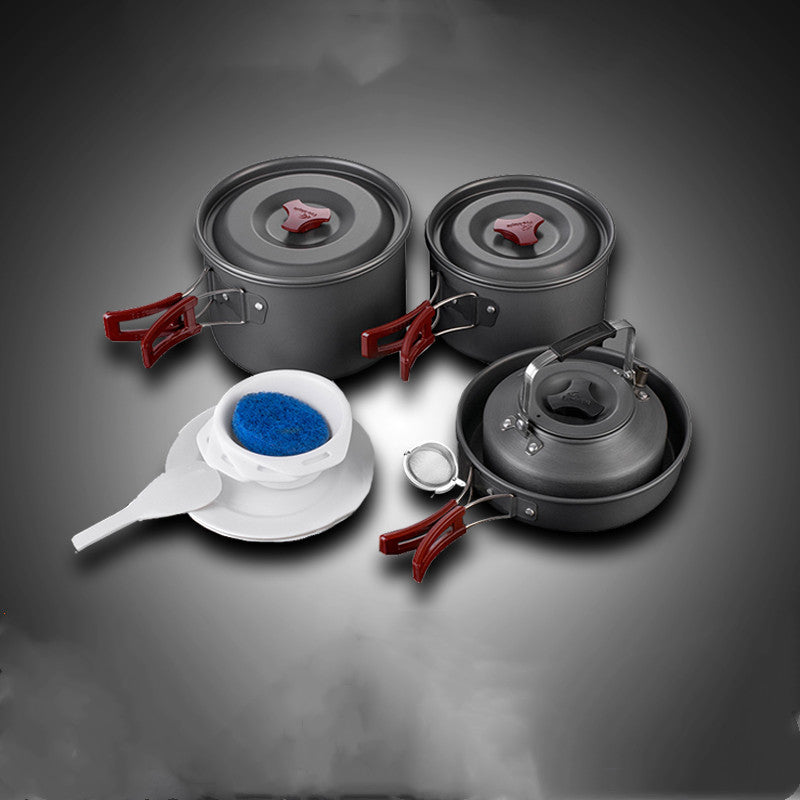 Camping Cookware Set Picnic Pot Set Outdoor Cooking Gear