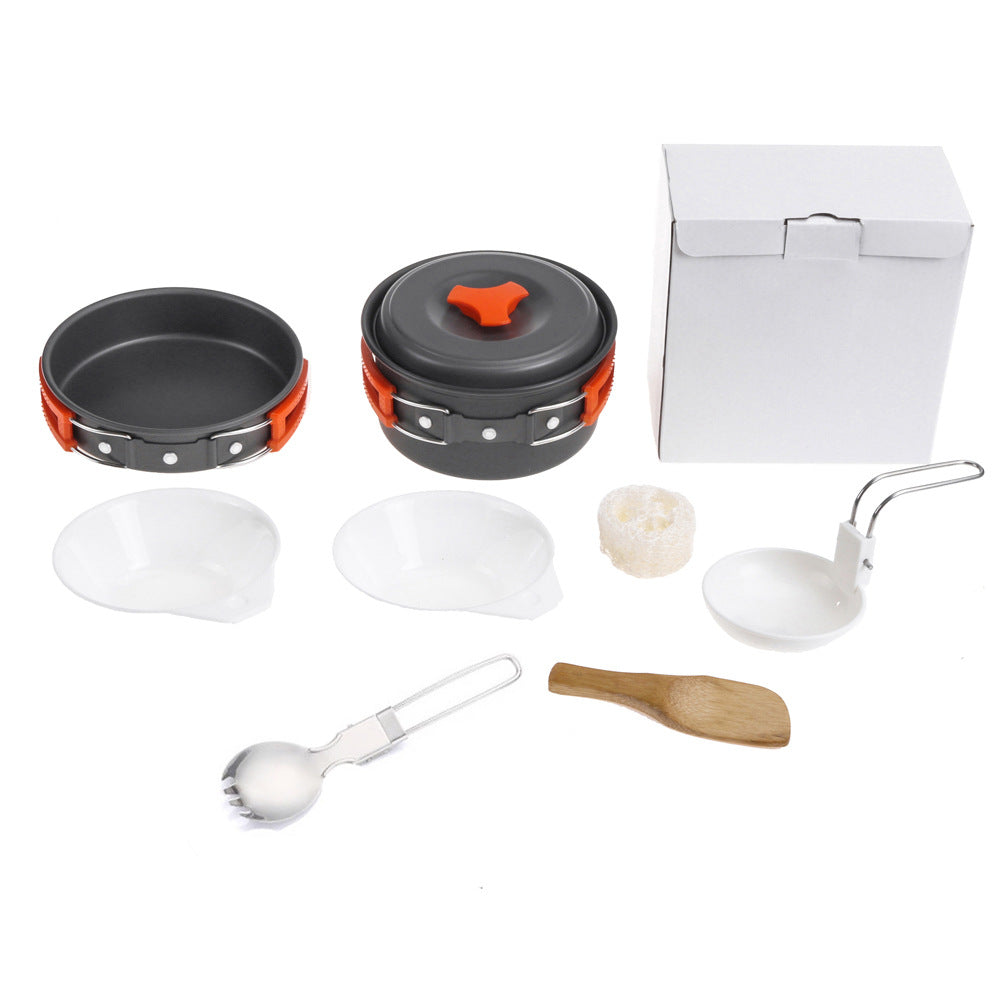 1-2 Person Camping Cookware Set Outdoor Cooking Kit