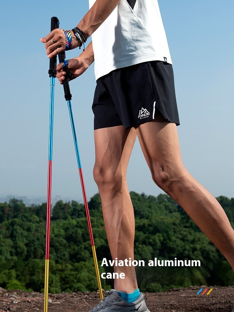 Carbon Fiber Folding Trekking Pole Off Road Cane