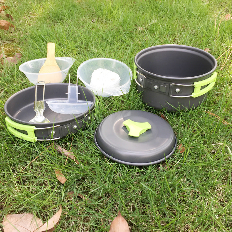 1-2 Person Camping Cookware Set Outdoor Cooking Kit