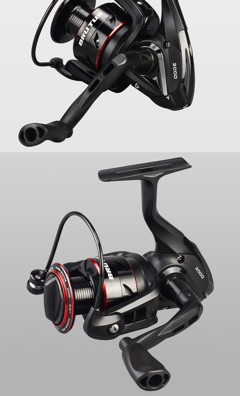 Lure Fishing Spinning Reel Telescopic Rod All Metal Reel