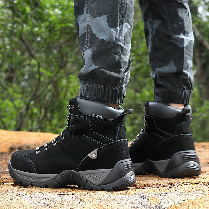Men High Top Autumn Winter Hiking Boots Plus Size