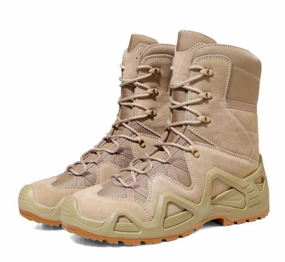 Mid Top Military Combat Hiking Boots Outdoor Training Shoes