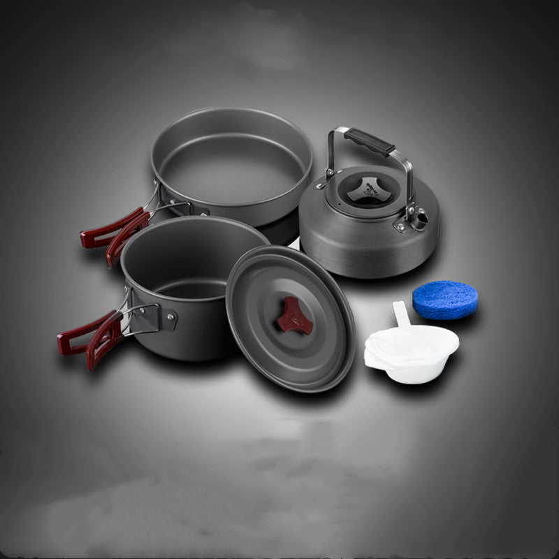 Camping Cookware Set Picnic Pot Set Outdoor Cooking Gear