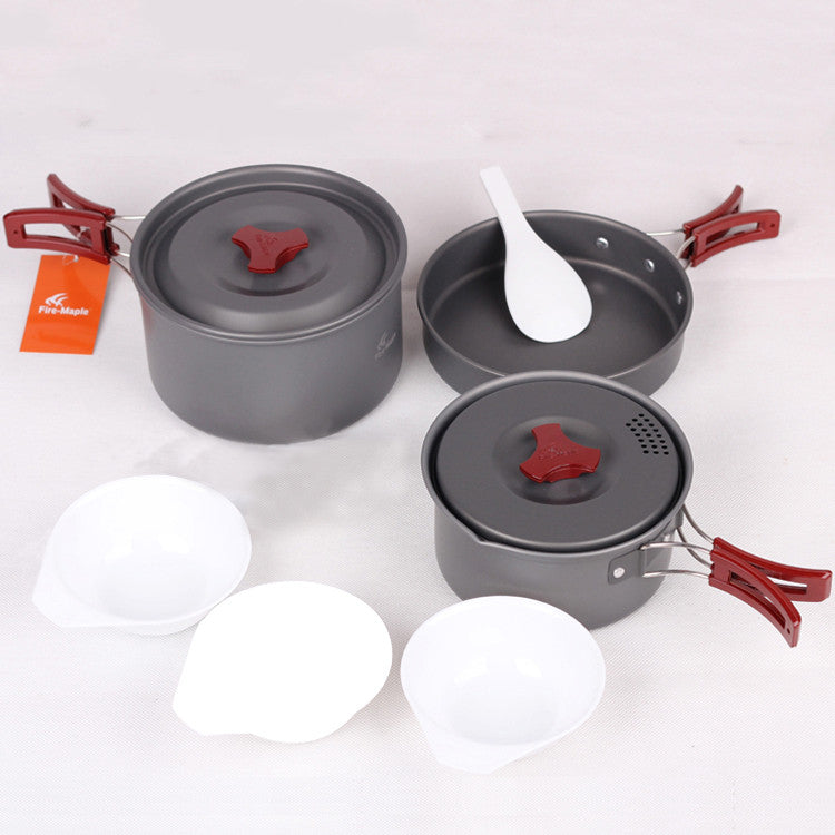 Camping Cookware Set Picnic Pot Set Outdoor Cooking Gear