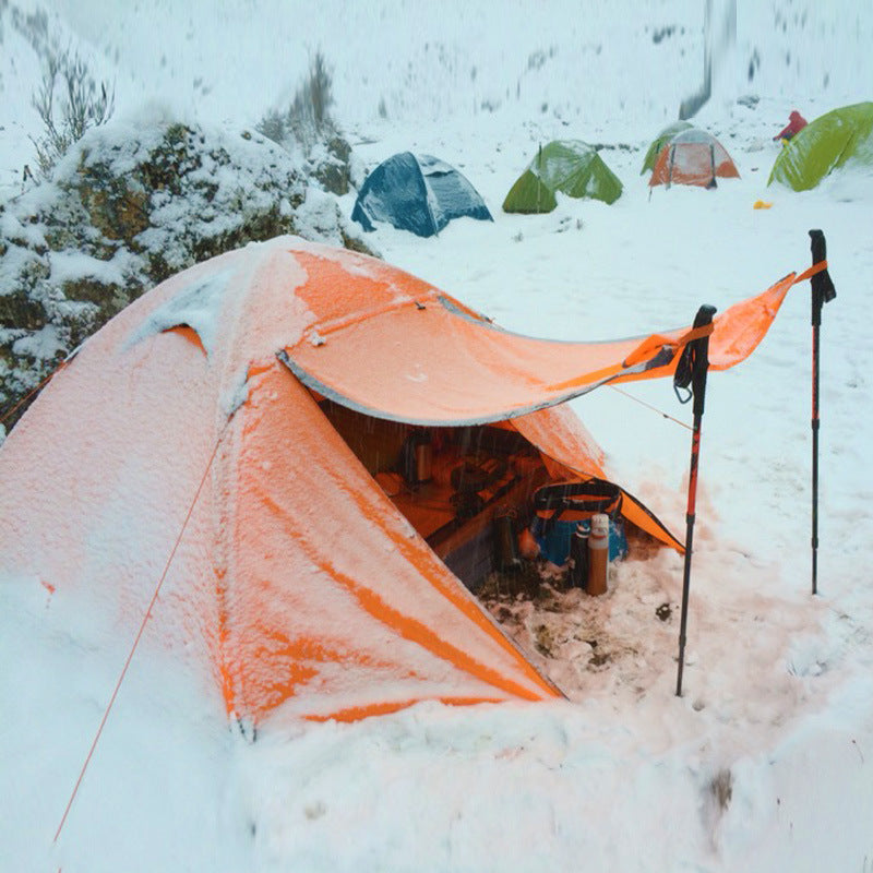 Double Aluminum Pole Anti-Storm Camping Tent