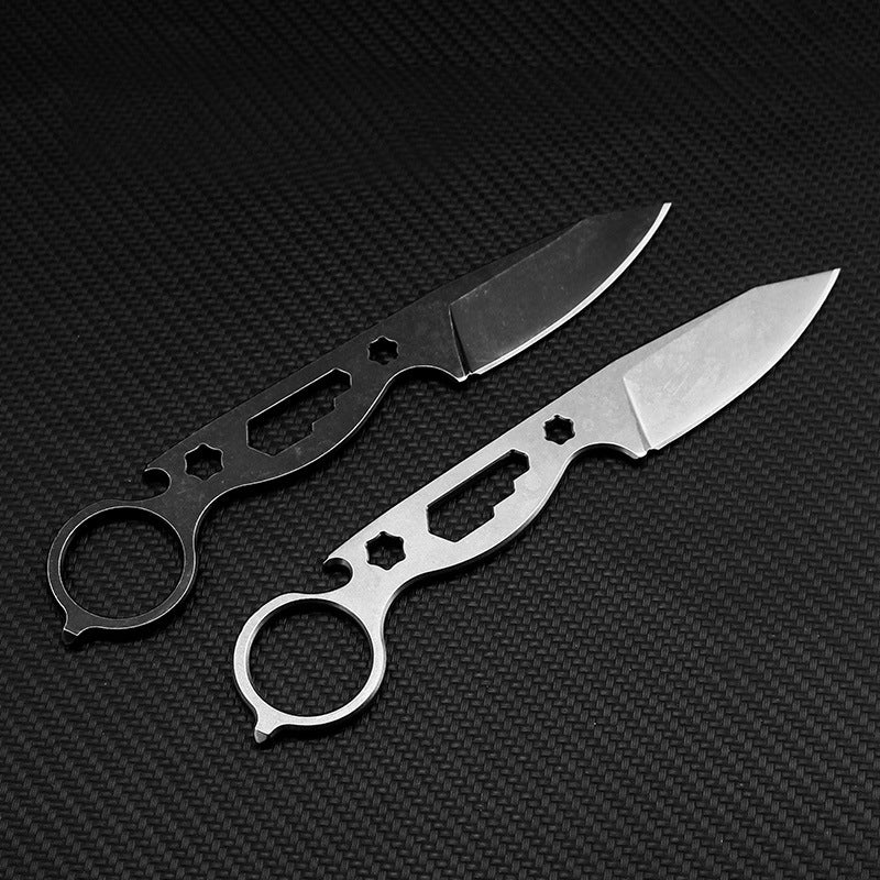Wilderness Survival Pocket Knife Hunting Outdoor Straight Knife