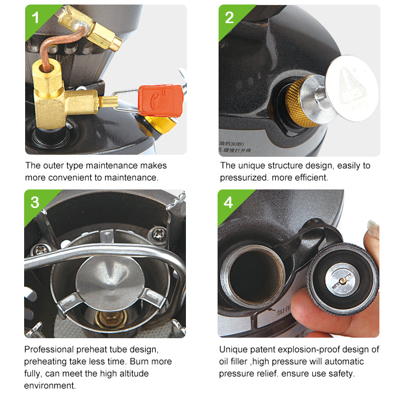 Outdoor Camping Gasoline Stove Mountaineering Field Oil Stove