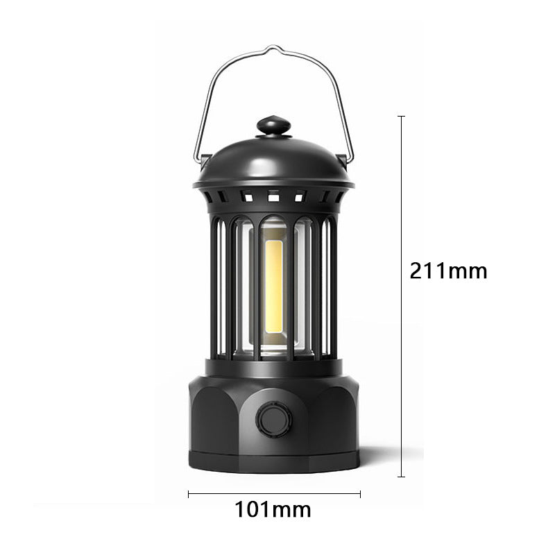 Outdoor Camping COB Lantern Portable Retro Tent Light