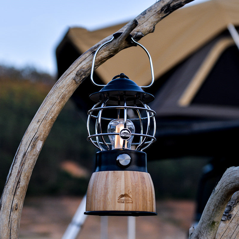 Retro Portable Camping Lantern Tent Hanging Light