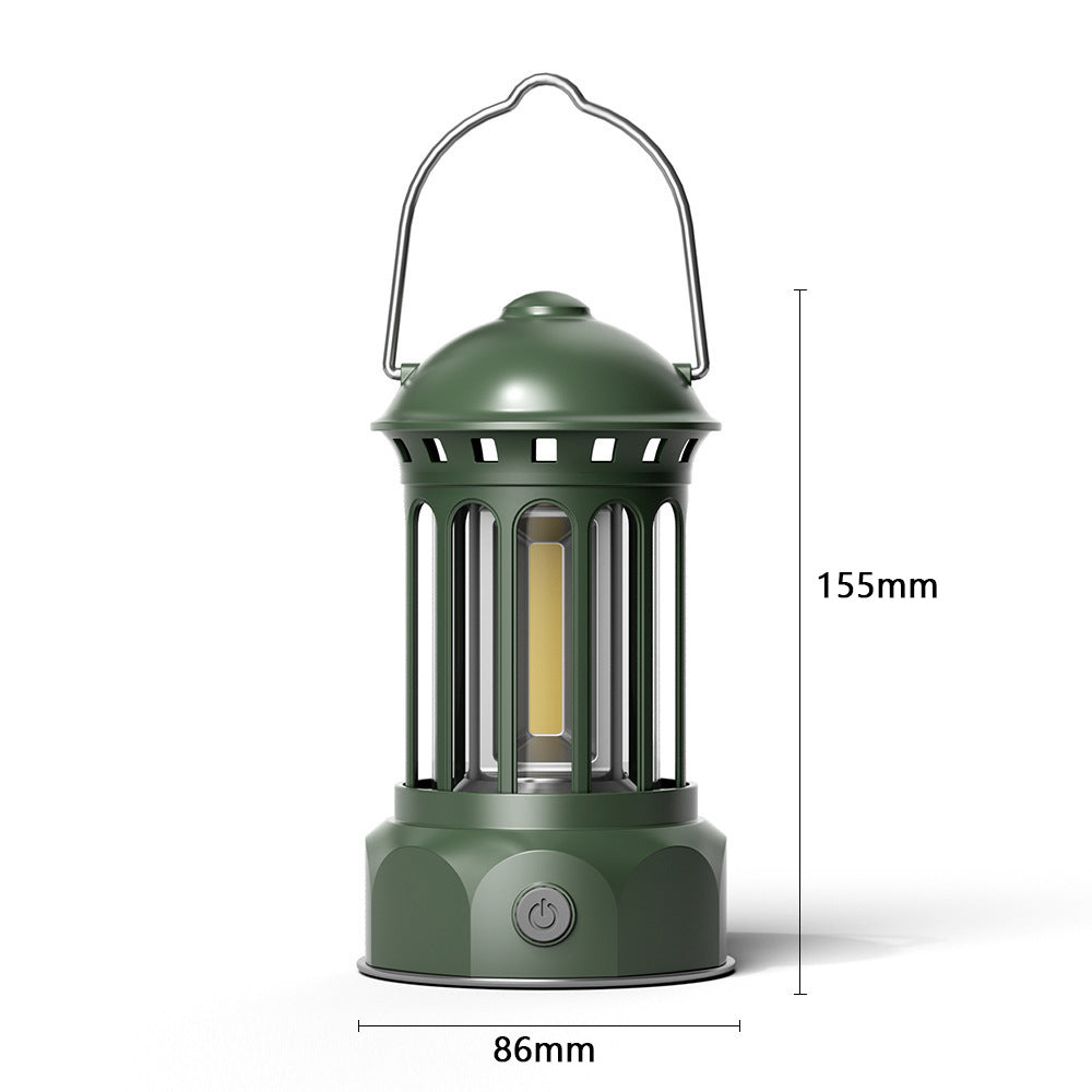 Outdoor Camping COB Lantern Portable Retro Tent Light