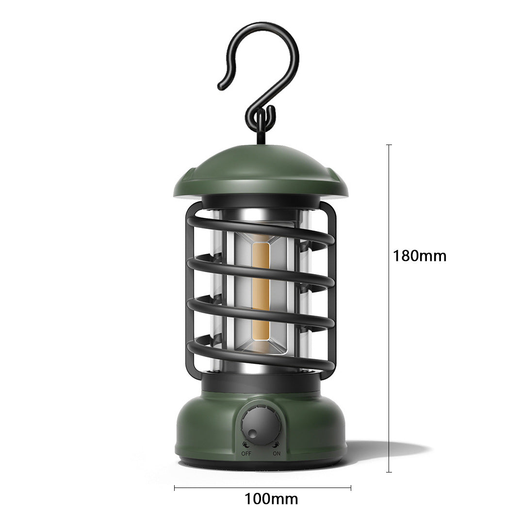 Outdoor Camping COB Lantern Portable Retro Tent Light