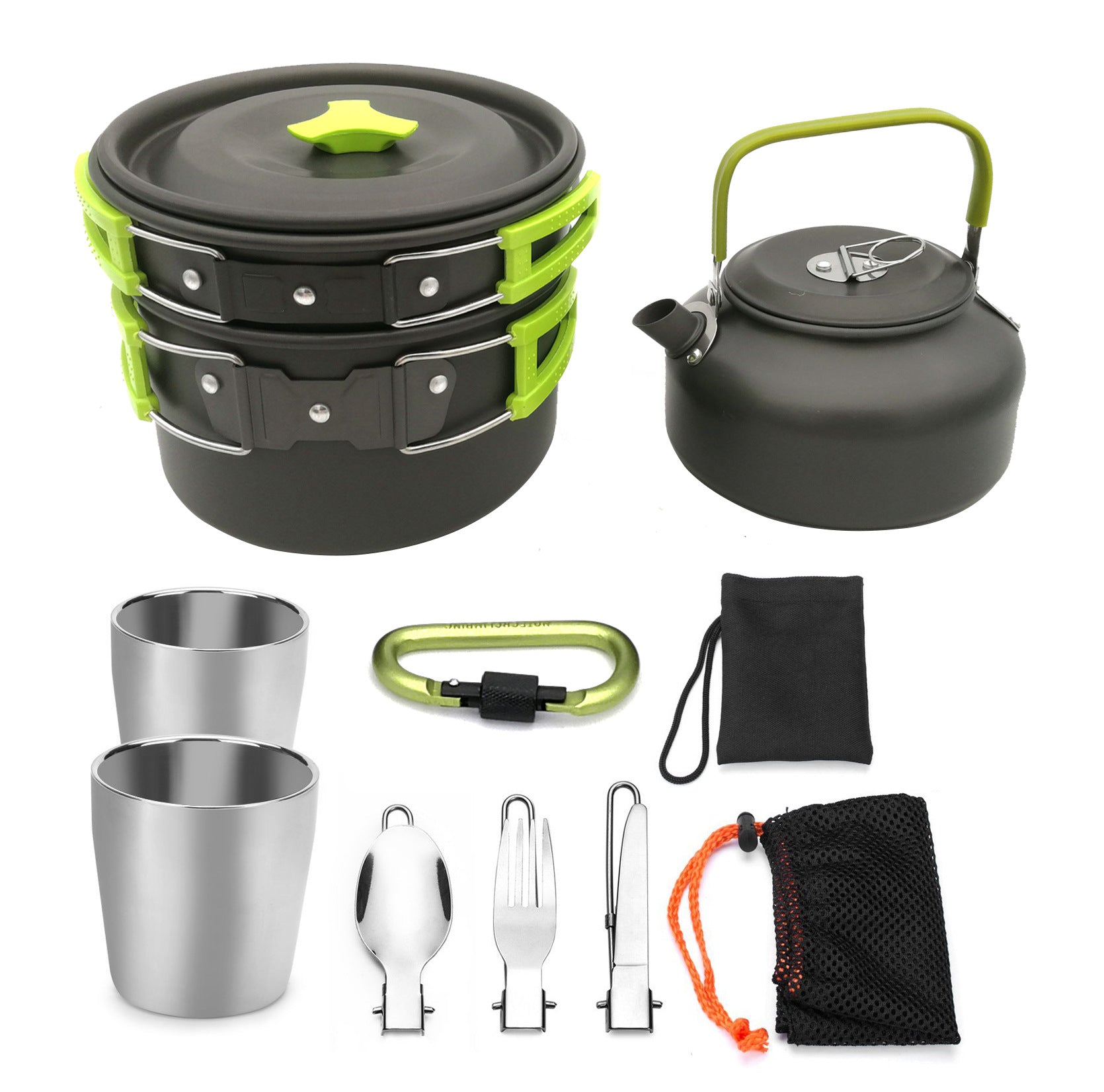 Outdoor Camping Cookware Set Hiking Picnic Cutlery Utensils